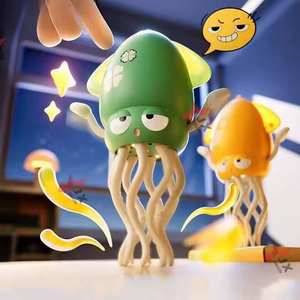 Bunnyhi WJ031 automatico evasione danza polpo giocattolo con luce a LED <span class=keywords><strong>e</strong></span> musica intrattenimento interattivo in plastica per cani - Product Image 1