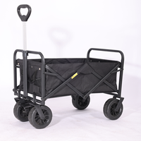 Chariot de pêche pliable en acier au carbone pour la plage, table réglable à quatre roues, chariot personnalisé OEM, marque Whitsunday 1