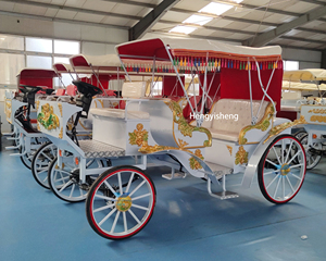 Calèche de mariage lumineuse style Cendrillon, calèche royale traditionnelle pour touristes, calèche à chevaux <span class=keywords><strong>d</strong></span>'extérieur - Product Image 4