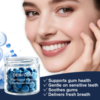 OEM ODM Comprimés de dentifrice au cuivre bleu GHK-Cu, reminéralisation NHA, réparation des gencives, sans fluor, 60 unités