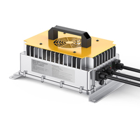 Chargeur de batterie embarqué multi-tension étanche 24V 36V 48V 60V 72V LiFePO4 en alliage d'aluminium pour chariot de golf, charge rapide et sécurisée