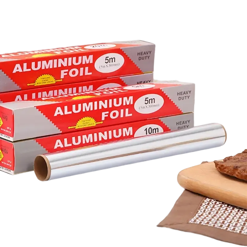 Fabrik Großhandel Aluminium folie Rolle Aluminium folie Papier Haushalts küche verwenden Aluminium folie Rolle Papier