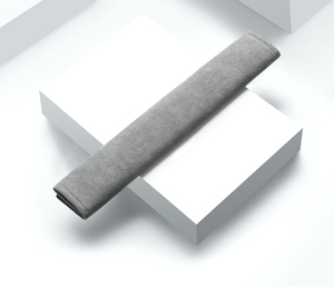 Alcantara Suede ผ้านิ่มแบบระบายอากาศได้เข็มขัดนิรภัยในรถยนต์แผ่นนุ่มสำหรับป้องกันสายยาวโลโก้ออกแบบได้ตามต้องการ - Product Image 6