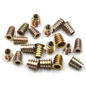 Zinc Alloy Thread Inserts M6 M8 M10 Metric Fully Threaded <b>Socket</b> Hexagon Internal External <b>Screw</b> Connectors - Product Image 3