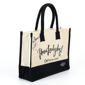 Công Suất Lớn Biểu Tượng Tùy Chỉnh Vải Mua Sắm Túi Thời Trang Cá Nhân Hữu Cơ Bông Tote Túi Với Mạnh Mẽ Bền Xử Lý - Product Image 1