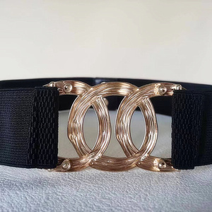 Thắt lưng nữ bản rộng chất liệu thun co giãn, kiểu corset, khóa cài kim loại mạ vàng, giá sỉ rẻ - Product Image 5