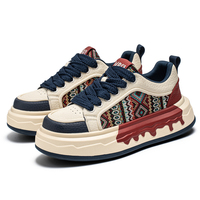Les dernières chaussures de sport pour hommes à semelle épaisse et lacets, antidérapantes, rétro, polyvalentes et décontractées