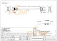Cable de Diagnóstico OBD2 de 12 V/24 V, Conector Macho de 16 Pines a Hembra de 9 Pines DB9, Cable CAN BUS OBD/OBDII para Transferencia a DB9 para Camiones