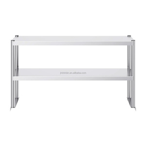 Heavy Duty Multi-Tier Stainless Steel Countertop Rack <b>Kitchen</b> Workbench Overhead Organizer for Restaurant Canteen Bakery - Product Image 2