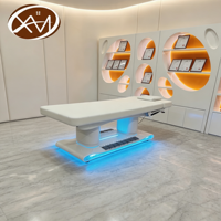Table de massage électrique inclinable chauffante de luxe pour esthéticiennes, soins médicaux, esthétique, salon, spa, beauté, cils et visage
