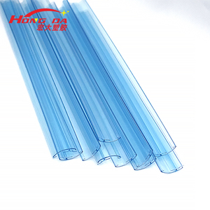Benutzer definierte PVC transparente blaue Kunststoff extrudierte Profil Kunststoffst reifen - Product Image 5