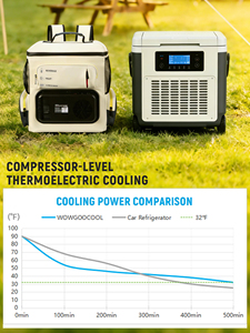 Portable <b>Cooler</b> Bag 16Qt, 32.F Cooling & 140.F Warming, 12V Car Plug in Refrigerator <b>Cooler</b> with 110V <b>AC</b> Adapter for Camping - Product Image 3