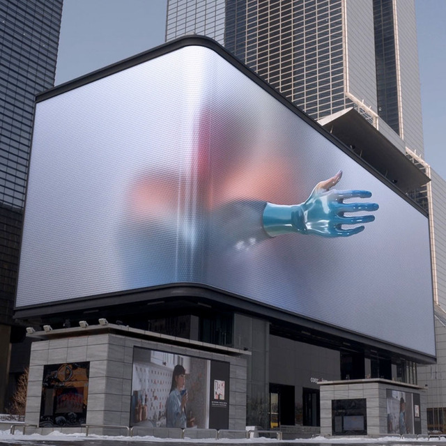 3D Eye Billboard Video Wall P4-P10 Fixed Panel Advertising Display Outdoor LED Screen for Shopping Malls
