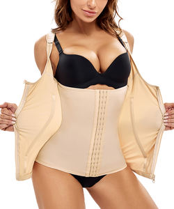 Femmes <span class=keywords><strong>Post</strong></span> <span class=keywords><strong>Partum</strong></span> Shaper Tummy Control Shapewear Vest Waist Trainer Vest Weight Loss Hot Sweat Body Shaper - Product Image 2