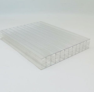 Plaque <span class=keywords><strong>de</strong></span> <span class=keywords><strong>polycarbonate</strong></span> alvéolaire transparente 6mm 10mm Prix Plaques PC double paroi 8mm - Product Image 1