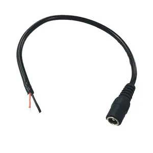 Conector de cable de extensión hembra macho, 5,5x2,1mm, 5,5x2,5, personalizado