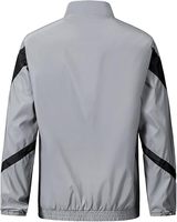 Veste en velours côtelé haute visibilité entièrement réfléchissante pour homme, coupe-vent, lumineuse de nuit, style vintage, avec logo personnalisé, légère