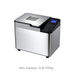 Household Stainless Steel Bread Maker <b>Machine</b> Touch Control <b>Panel</b> 1LB Multi Menu Toast Dough Yogurt Jam Making <b>Machine</b> - Product Image 1
