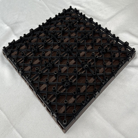 Plancher en composite bois-plastique WPC imperméable, solide et creux, 1 pied sur 1 pied, carrelage de terrasse WPC à faire soi-même
