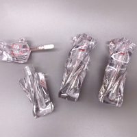 Emballage de gloss à lèvres de forme spéciale, bouteilles vides cylindriques, corps de bouteille transparent à parois épaisses, tube de gloss à lèvres