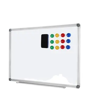 Tableau blanc magnétique effaçable à sec de cadre en aluminium de taille standard