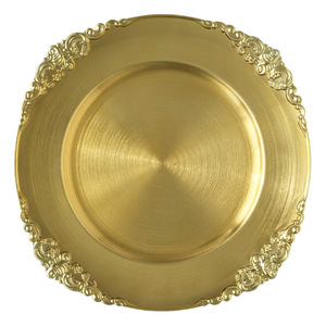Liyonda da 13 pollici piatto rotondo piatto in plastica con motivo solido per <span class=keywords><strong>sottopiatti</strong></span> eco-compatibili per matrimoni e feste - Product Image 4