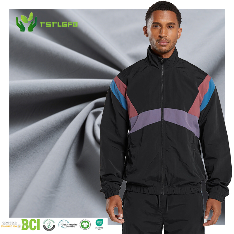 Sustainable Waterproof Tracksuit Top Color Block Track