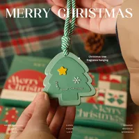 Disques parfumés pour sapin de Noël, désodorisant solide sans flamme pour voiture, décoration suspendue, parfum longue durée
