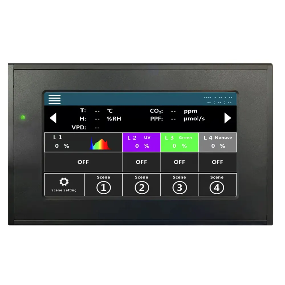 0-10V Dimming Smart LED Grow Light Controller For LED Grow Light And HPS Ballast With Dual Channel