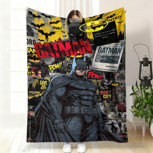 Couverture en polaire et flanelle pour enfants et étudiants, motif super-héros de dessin animé, pour canapé et sieste - Product Image 4