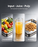 Industriële continue schroefpers voor sap, hoge opbrengst, droge resten, fruit- en groente-extractor