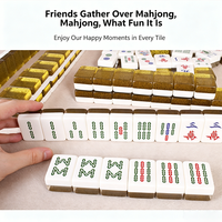 Tuiles de Mahjong Américaines en Acrylique Pliables de Luxe Personnalisées, Style Moderne et Mignon, Cadeau de Jeu Fabriqué en Acrylique Durable