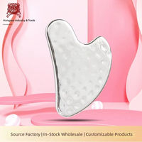 Métal Gua Sha Drainage Lymphatique Masseur Guasha Outils Faciaux En Acier Inoxydable Gua Sha Outil De Massage pour Le Visage
