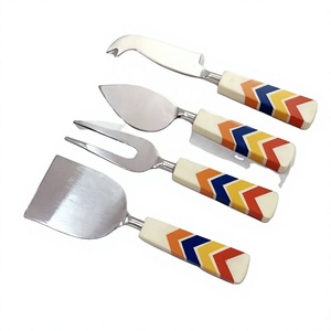 High Quality Stainless Steel Cheese Set 4 Piece With Decorative Handle <b>Kitchen</b> <b>Accessories</b> Fruit & Vegetable Tools Silverware - Product Image 1