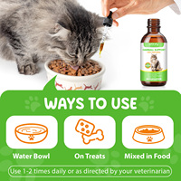 Worafy Factory OEM ODM Gouttes anti-boules de poils pour chats, Vitamines pour la santé de la peau et du pelage, Compléments alimentaires pour la santé immunitaire des animaux de compagnie
