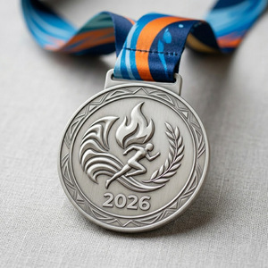 Medallas Personalizadas de Aleación de Zinc Fundido a Presión Sojagy con Relieve 3D y Esmalte Suave, Premios Deportivos Chapados en Oro para Carreras y Maratones - Product Image 3