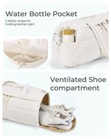Sac de sport avec compartiment à chaussures, léger et matelassé, idéal pour la gym et les voyages