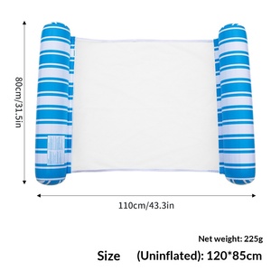Nueva Cama Flotante Inflable Cilíndrica con Rayas para Piscina, Colchoneta Flotante de Agua, Colchón Inflable para Piscina - Product Image 5