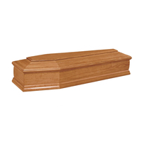 Nouveau design de luxe Cercueil en bois bon marché Cercueil funéraire de style européen