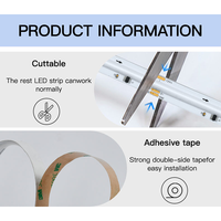 Bande LED RGBIC COB à contrôle WiFi via application, synchronisation musicale, compatible Alexa Google Home, Dream Color WS2811 12V 24V, éclairage intelligent pour la maison