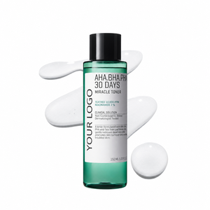 โทนเนอร์ผลัดเซลล์ผิว OEM/ODM AHA BHA PHA 30 วัน มิราเคิล เอ็กซ์โฟลิเอติ้ง โทนเนอร์ ผสมกรดซาลิไซลิก ทีทรี และไนอะซินาไมด์ สำหรับควบคุมสิวและความมัน - Product Image 1