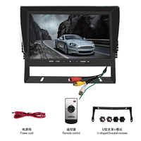 Moniteur vidéo de voiture Android SeemeTech 10,1 pouces IPS HD LCD avec caméra de recul et aide au stationnement, prise en charge de la carte SD, garantie 1 an