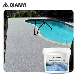 Piso de estacionamiento para automóviles de protección ambiental, hormigón estampado, piedra lavada, resina, piedra lavada con resina - Product Image 1