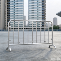 Barrière de contrôle des foules modulaire portable personnalisée en acier inoxydable de 6 pieds, type garde-corps Iron Horse, pour utilisation sur scène