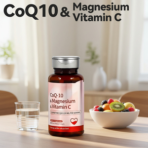 Complément de Coenzyme Q10 de Haute Qualité à Marque Blanche avec Magnésium et Vitamine C en Capsules Molles – Antioxydant pour la Santé Cardiaque des Adultes - Product Image 3