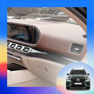 Kit de Molduras para Mercedes-Benz GLS450 (X167) 2025, Actualización de 5 Plazas, Color Caoba/Beige Macchiato - Product Image 2