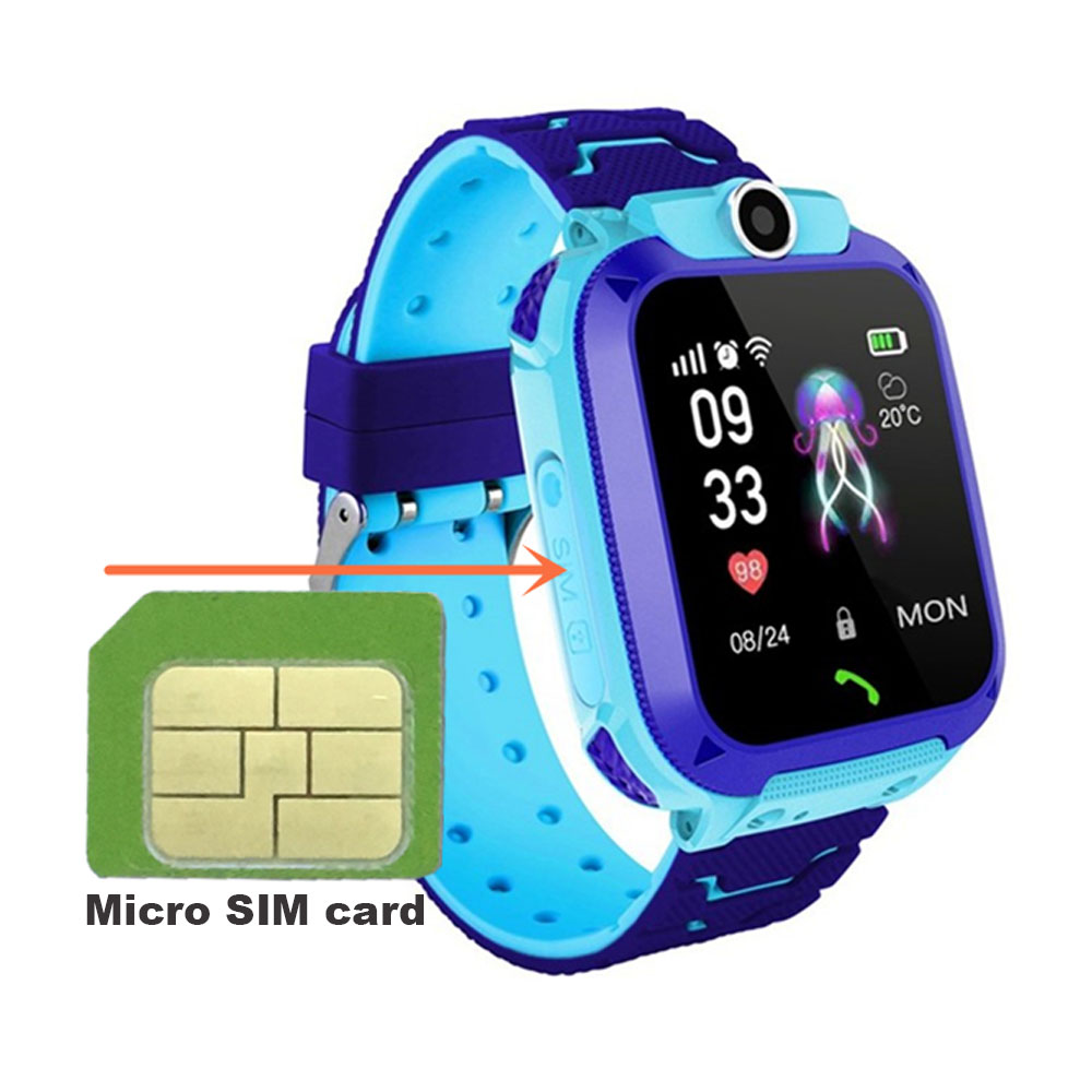 Q12 Детские умные часы с Sim-картой IP67 водонепроницаемые Смарт-часы с камерой SOS, телефон, GPS-трекер, часы для детей