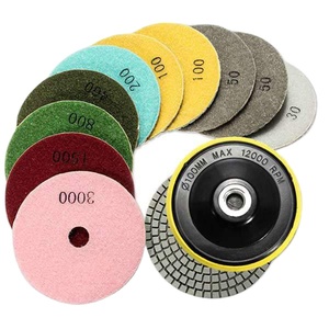 4 inç M10/14/16/5/8-11 konu elmas parlatma pedleri paketi ped köpük plastik Backer <span class=keywords><strong>Pad</strong></span> açı öğütücü adaptörü - Product Image 6