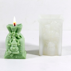 Molde de silicona para velas con diseño de bolsa de monedas chinas antiguas TangChu - Bolsa de tesoro vintage con cuerda - Product Image 1