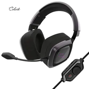 OEM RGB kabelgebundene Kopfhörer PlayStation Gaming Surround-Kopfhörer mit Mikrofon mit Led RGB-Licht für einen Laptop Videospiel